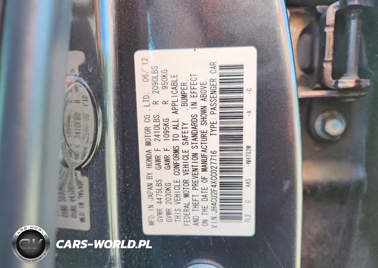 2012 Acura Tsx VIN:JH4CU2F4XCC027716 - 12