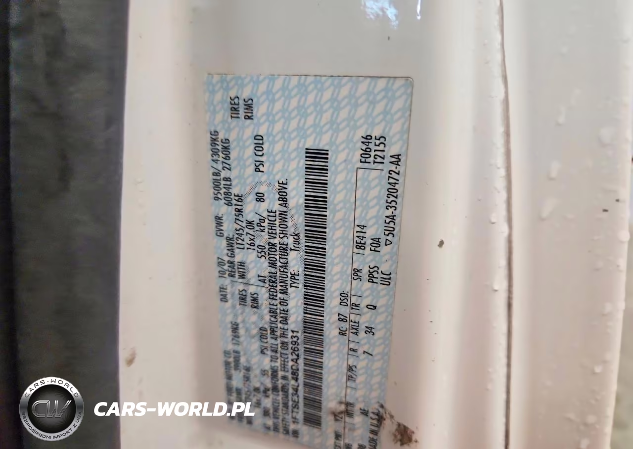 2008 Ford Econoline E350 Super Duty Van VIN:1FTSE34L48DA26931 - 13