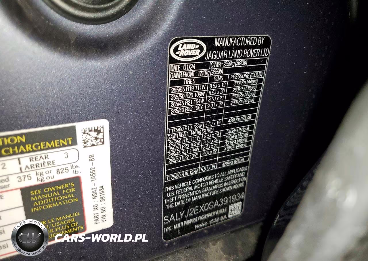 2025 Land Rover Range Rover Velar S VIN:SALYJ2EX0SA391934 - 13