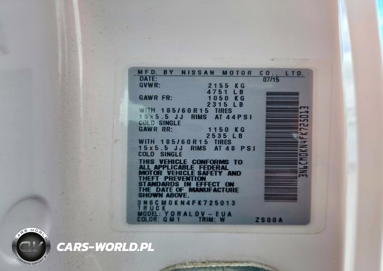 2015 Nissan Nv200 S VIN:3N6CM0KN4FK725013 - 13