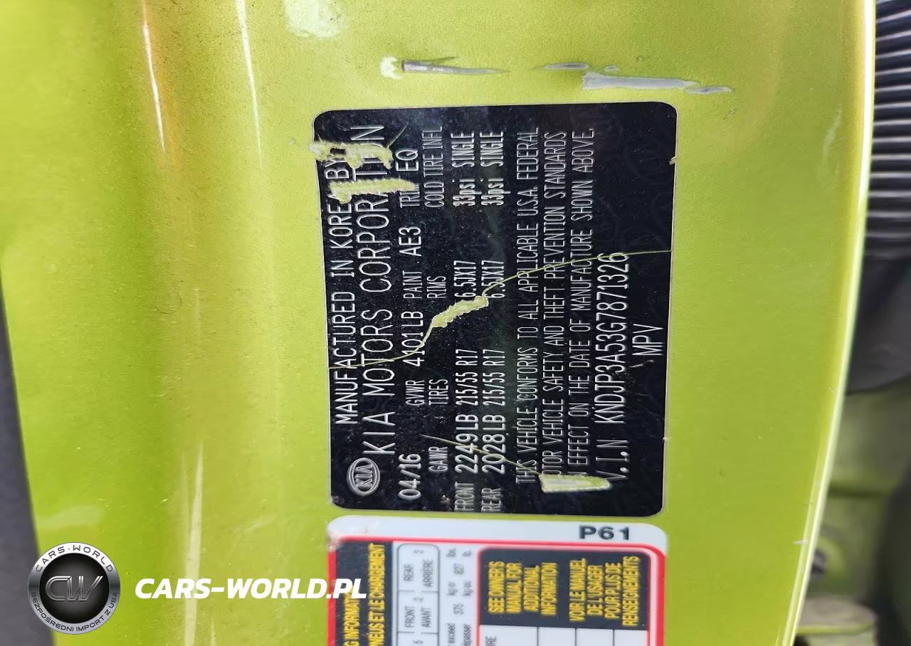 2016 Kia Soul + VIN:KNDJP3A53G7871326 - 13