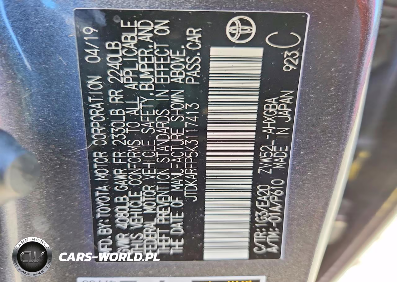 2019 Toyota Prius Prime Premium VIN:JTDKARFP5K3117413 - 12