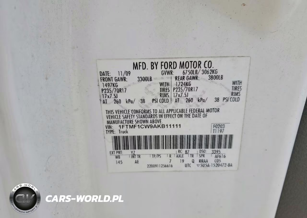 2010 Ford F150 VIN:1FTMF1CW9AKB11111 - 13