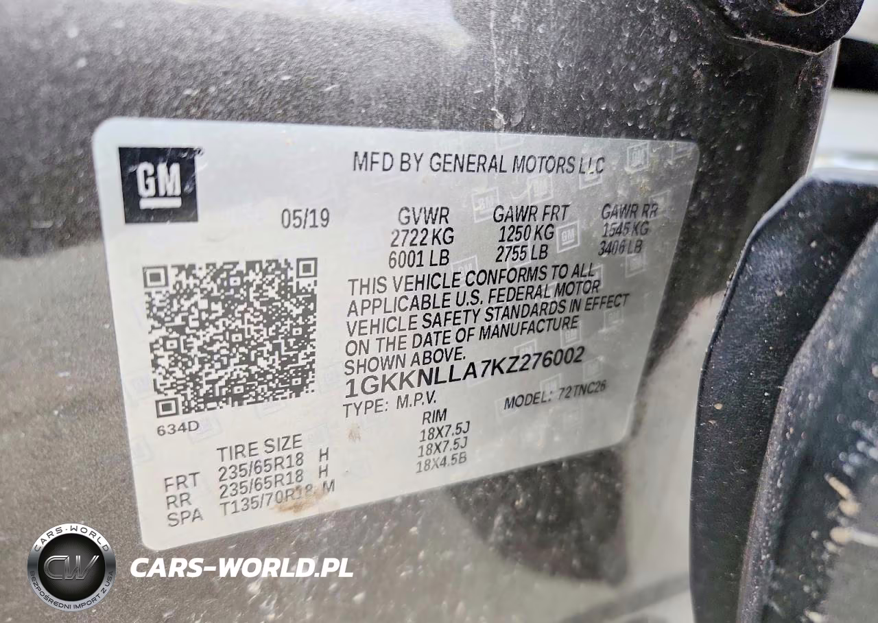2019 GMC Acadia Sle VIN:1GKKNLLA7KZ276002 - 13