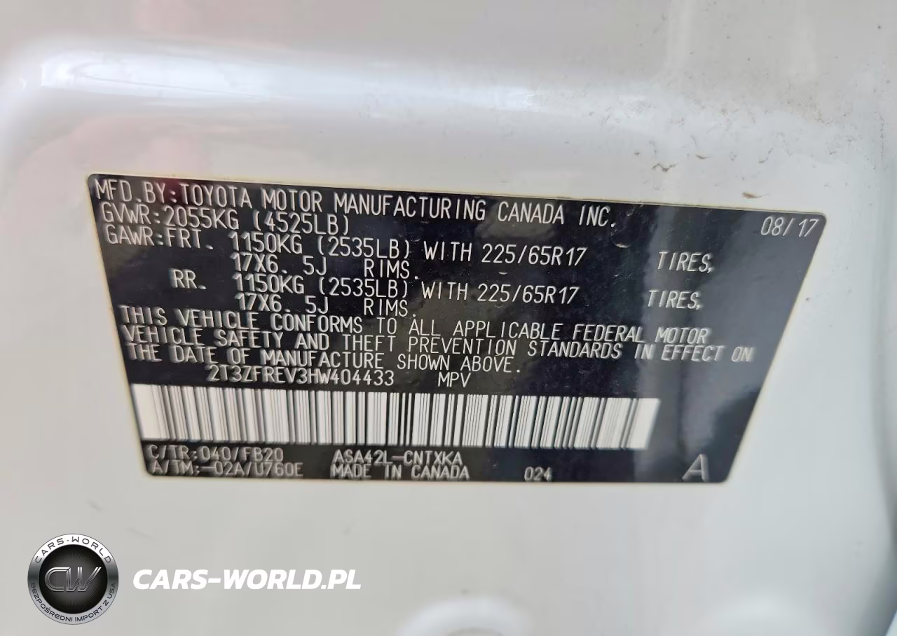 2017 Toyota Rav4 Le VIN:2T3ZFREV3HW404433 - 13