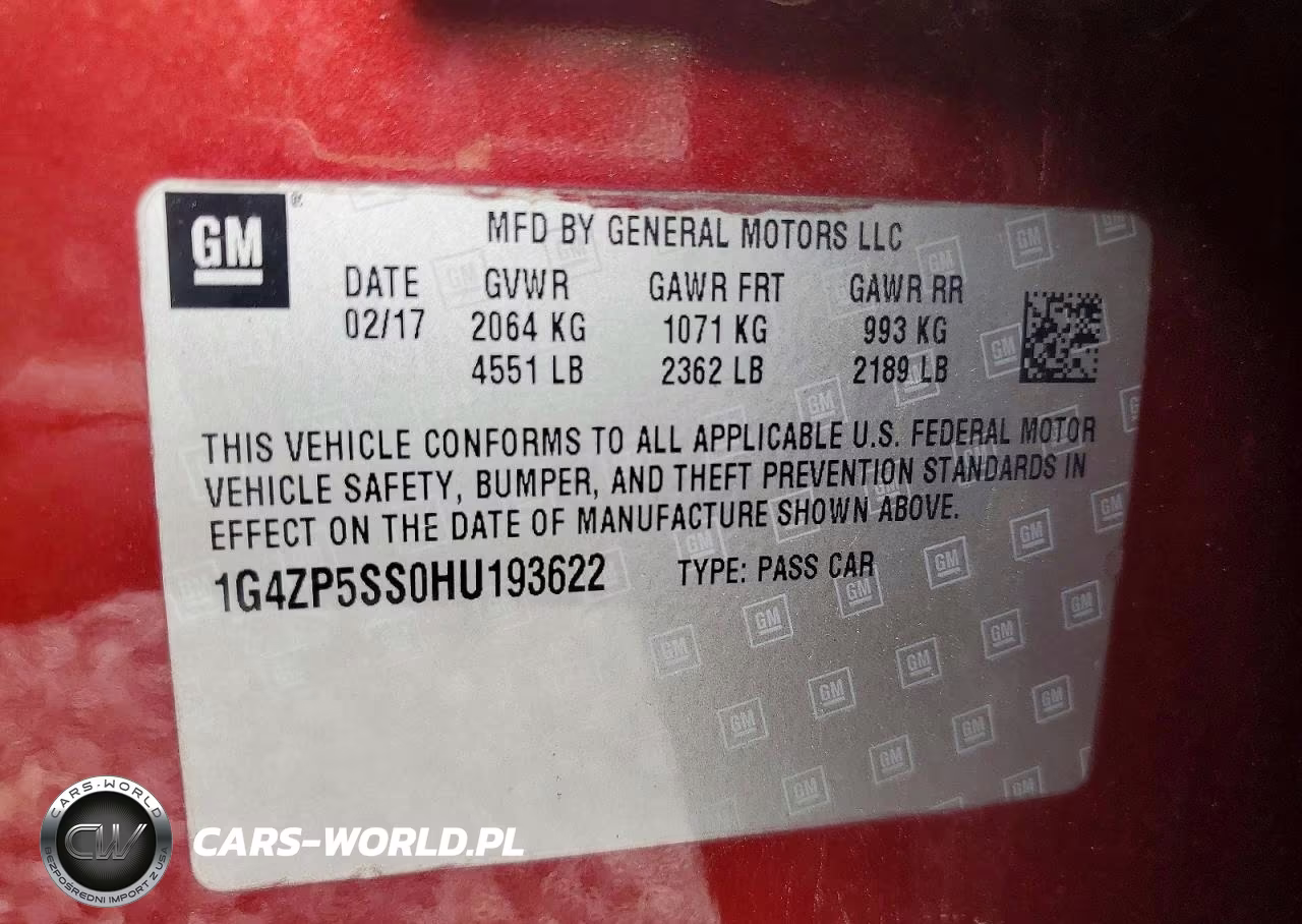 2017 Buick Lacrosse Essence VIN:1G4ZP5SS0HU193622 - 12