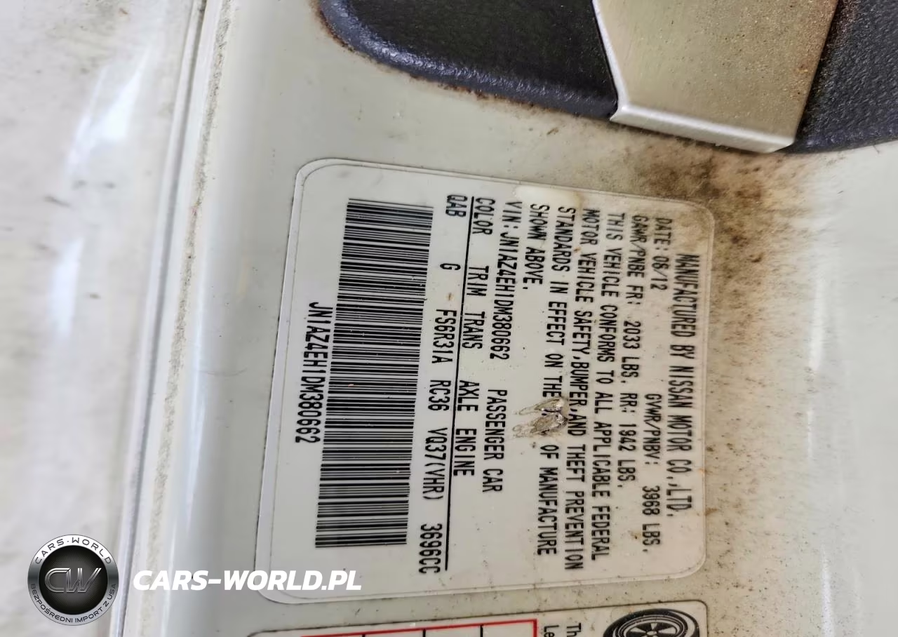 2013 Nissan 370Z Base VIN:JN1AZ4EH1DM380662 - 13