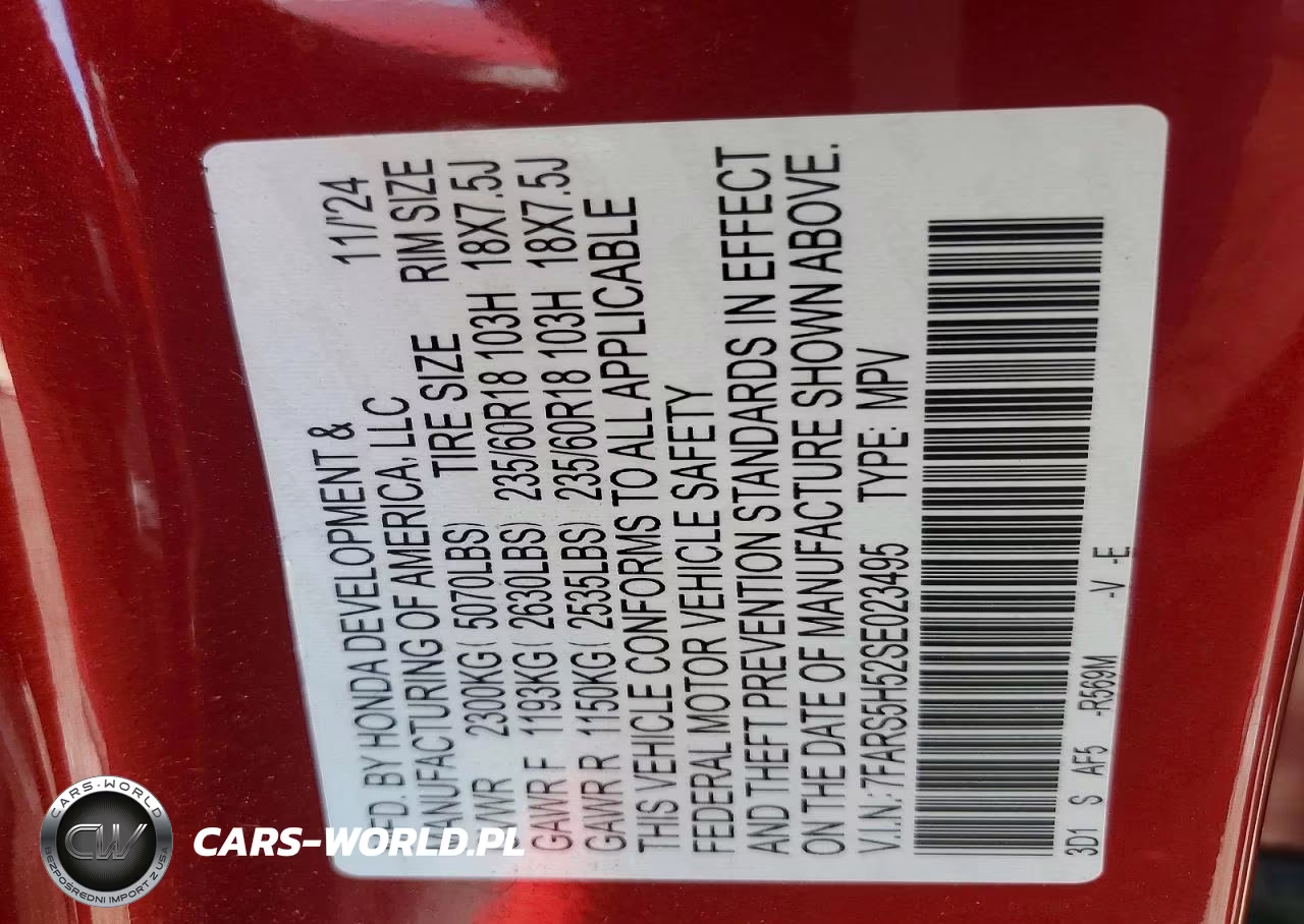 2025 Honda Cr-V Sport VIN:7FARS5H52SE023495 - 13