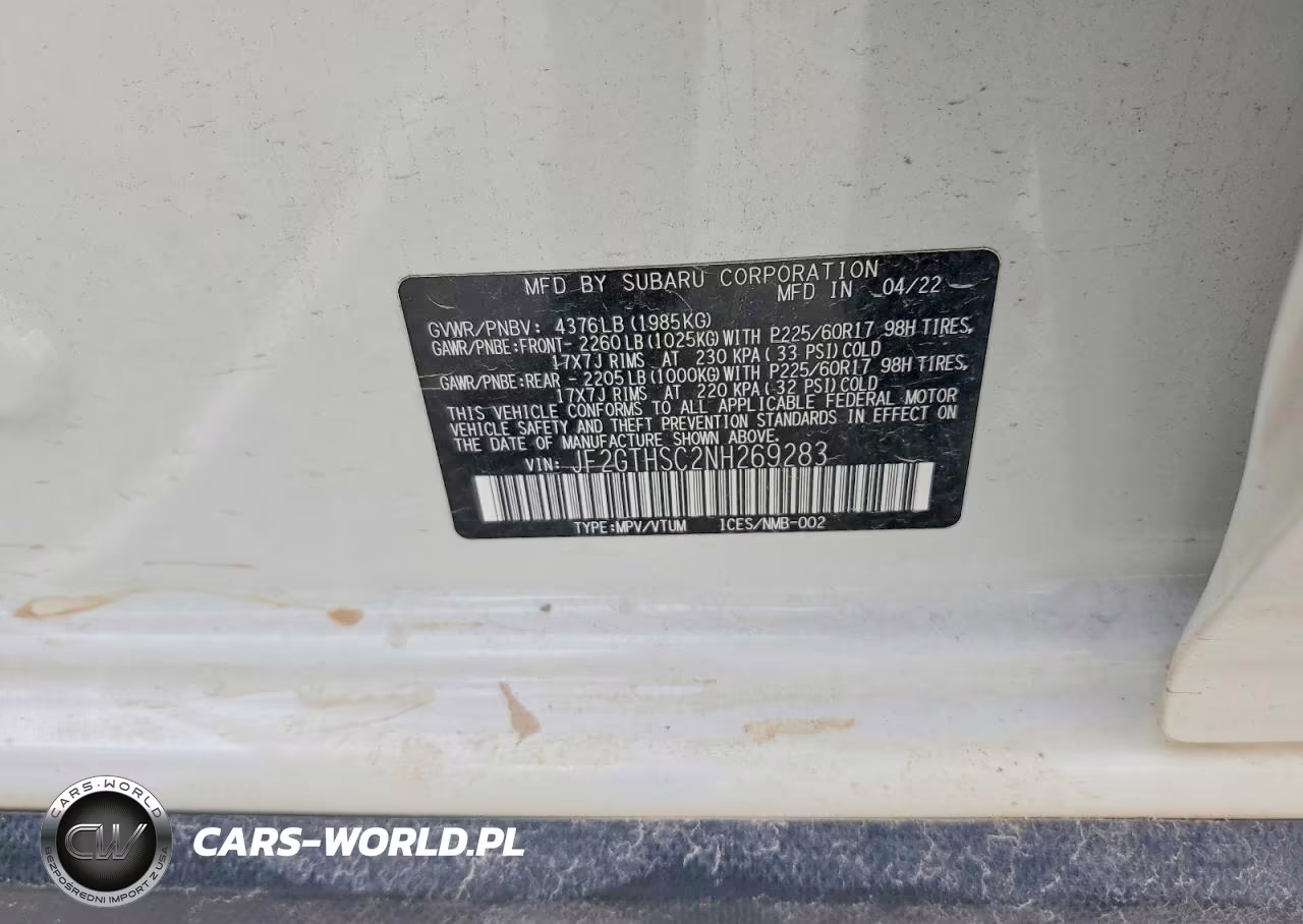 2022 Subaru Crosstrek Sport VIN:JF2GTHSC2NH269283 - 13