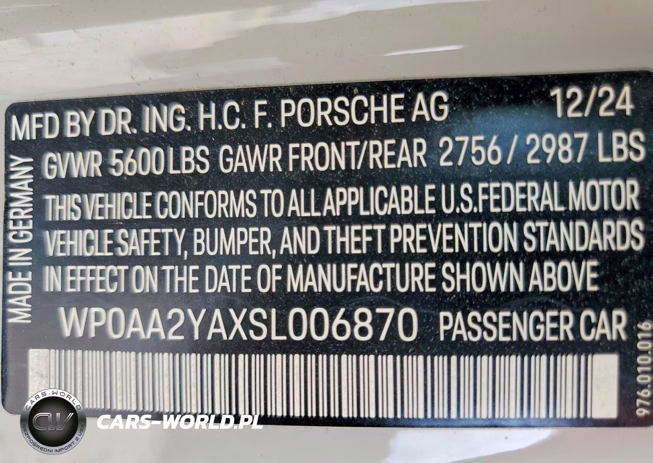 2025 Porsche Panamera 4 E-Hybrid VIN:WP0AA2YAXSL006870 - 14