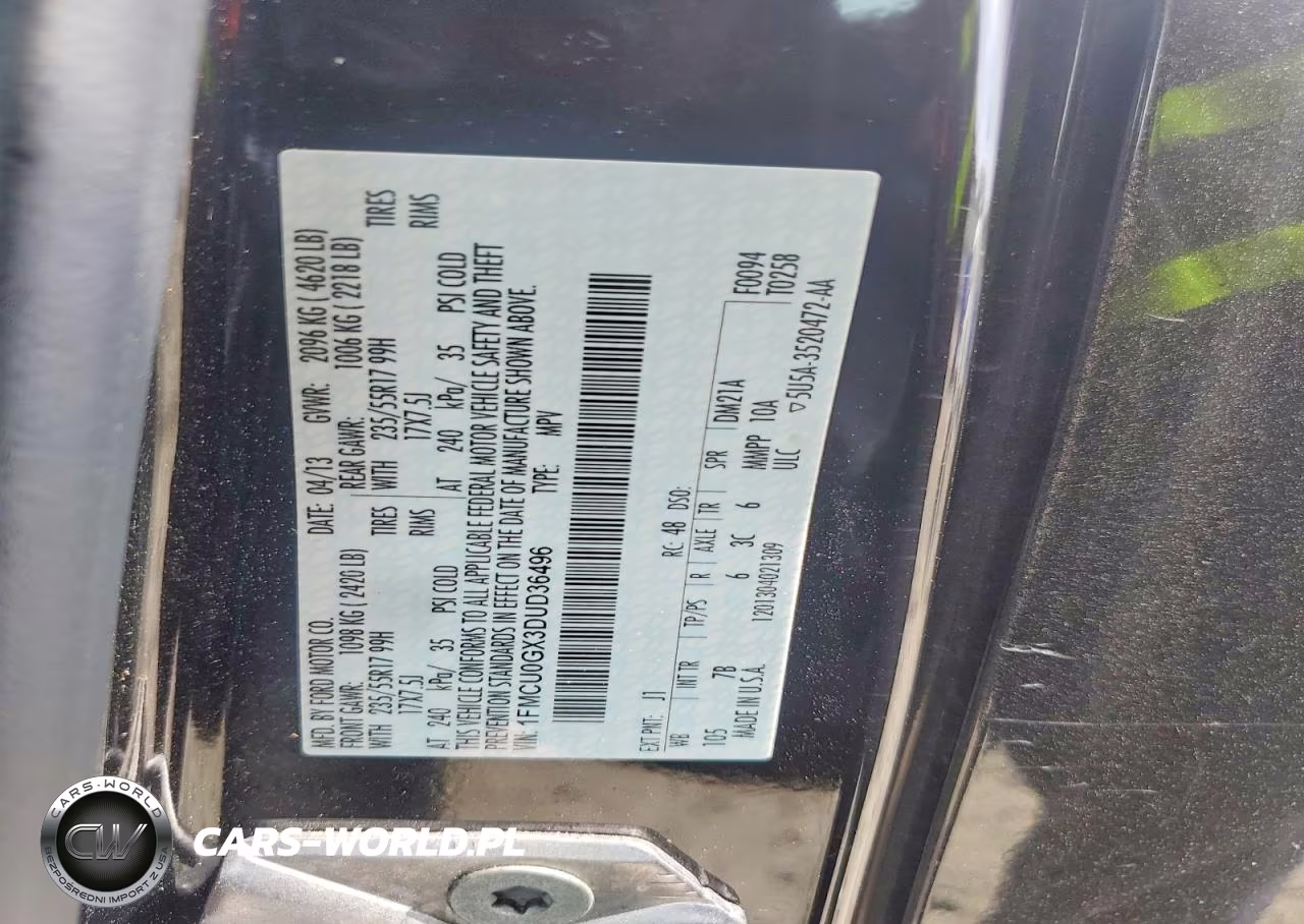 2013 Ford Escape Se VIN:1FMCU0GX3DUD36496 - 14