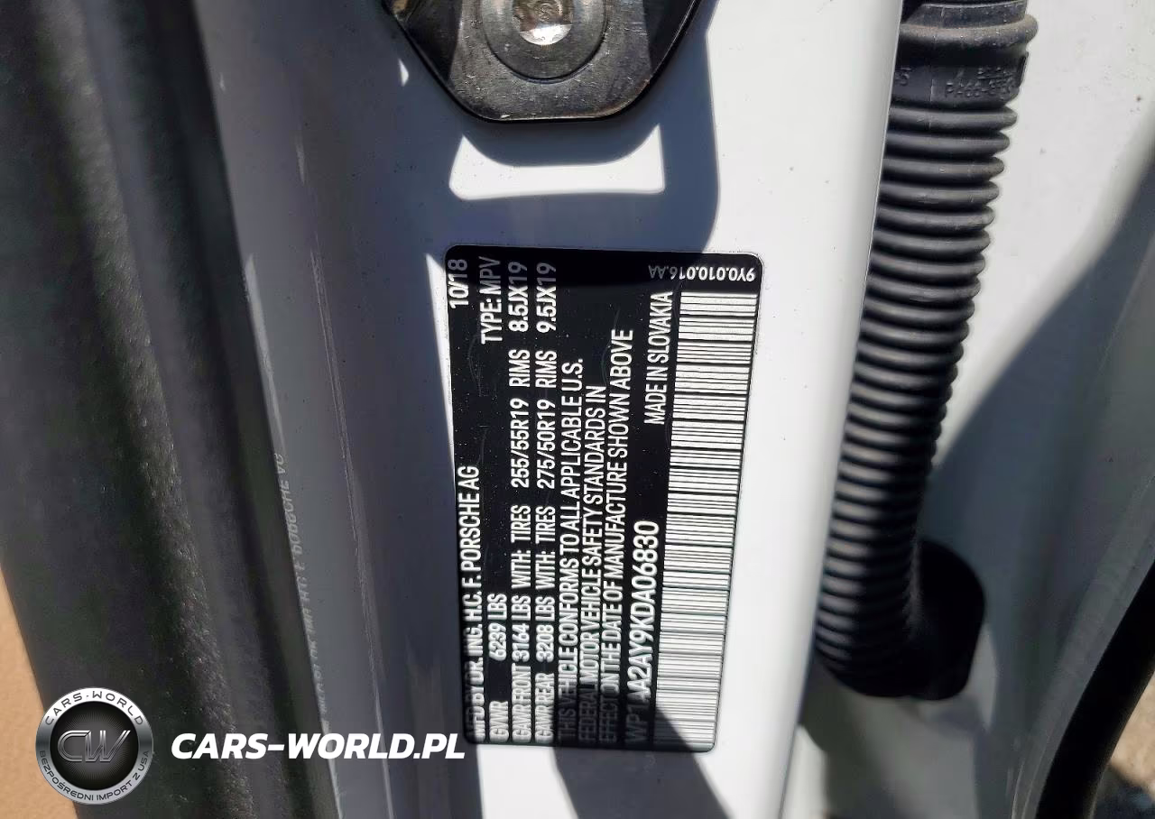 2019 Porsche Cayenne VIN:WP1AA2AY9KDA06830 - 13