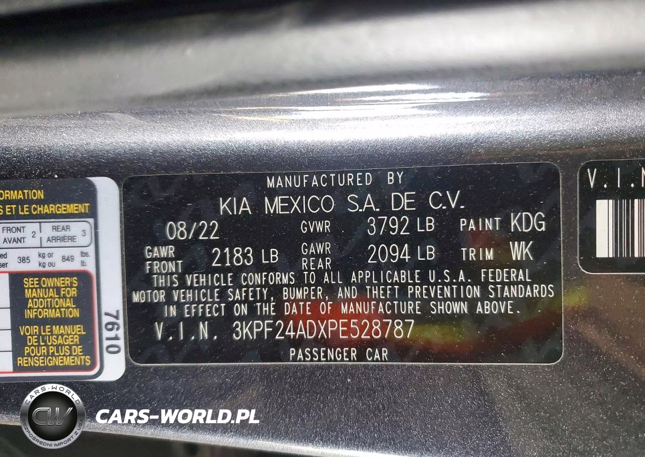 2023 Kia Forte Lxs VIN:3KPF24ADXPE528787 - 12