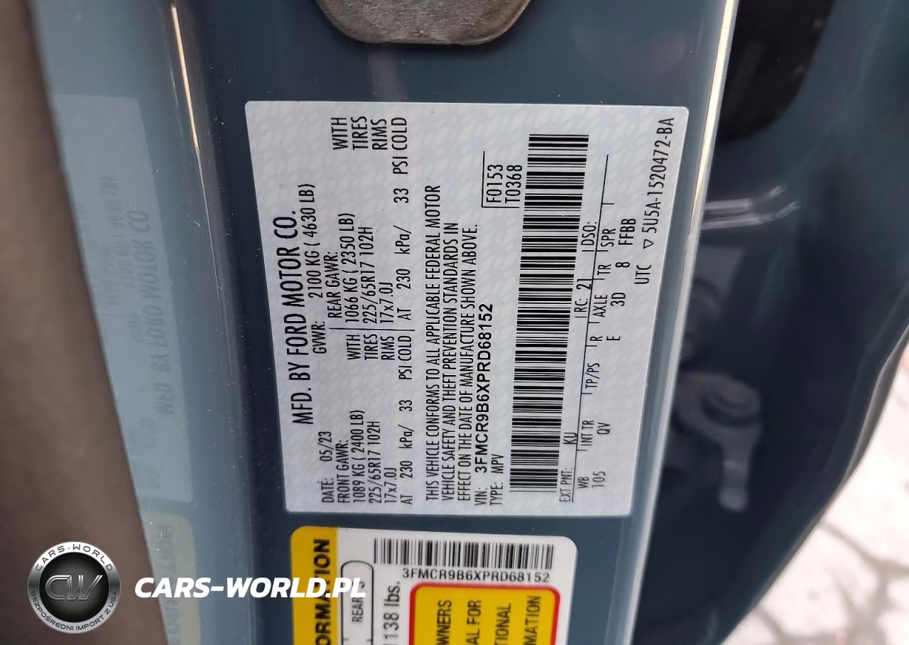 2023 Ford Bronco Sport Big Bend VIN:3FMCR9B6XPRD68152 - 13