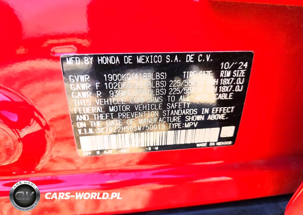 2025 Honda Hr-V Sport VIN:3CZRZ2H56SM750019 - 12