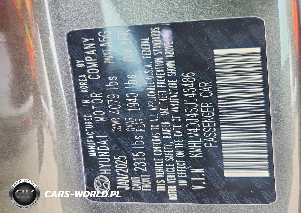 2025 Hyundai Elantra Hybrid Blue VIN:KMHLM4DJ4SU143486 - 12