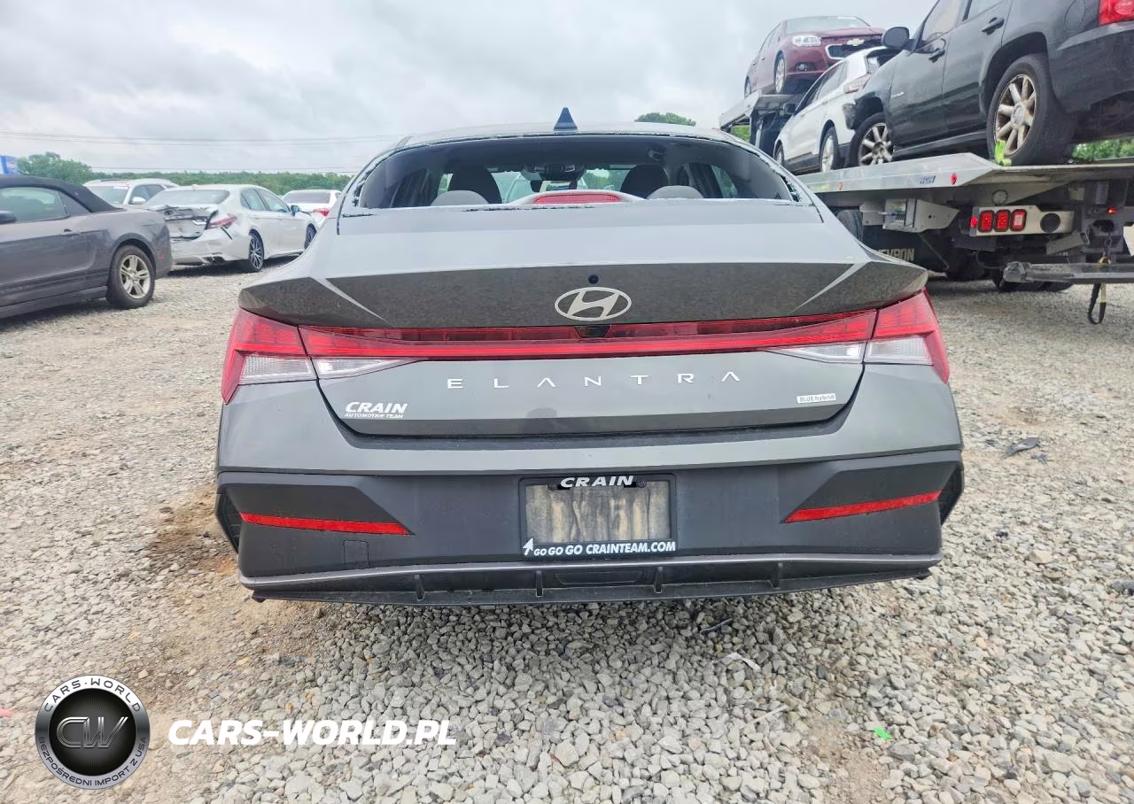 2025 Hyundai Elantra Hybrid Blue VIN:KMHLM4DJ4SU143486 - 6