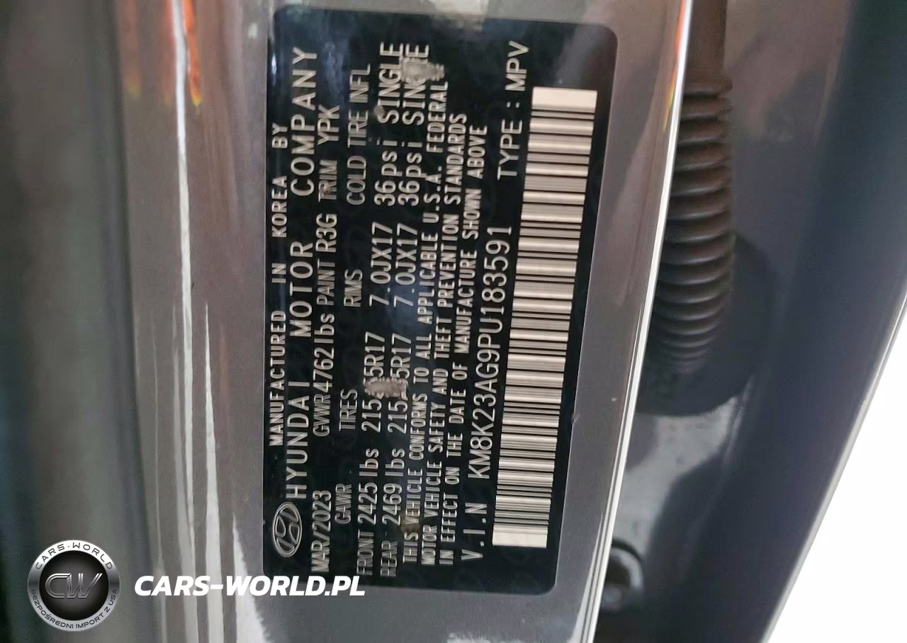 2023 Hyundai Kona Se VIN:KM8K23AG9PU183591 - 14