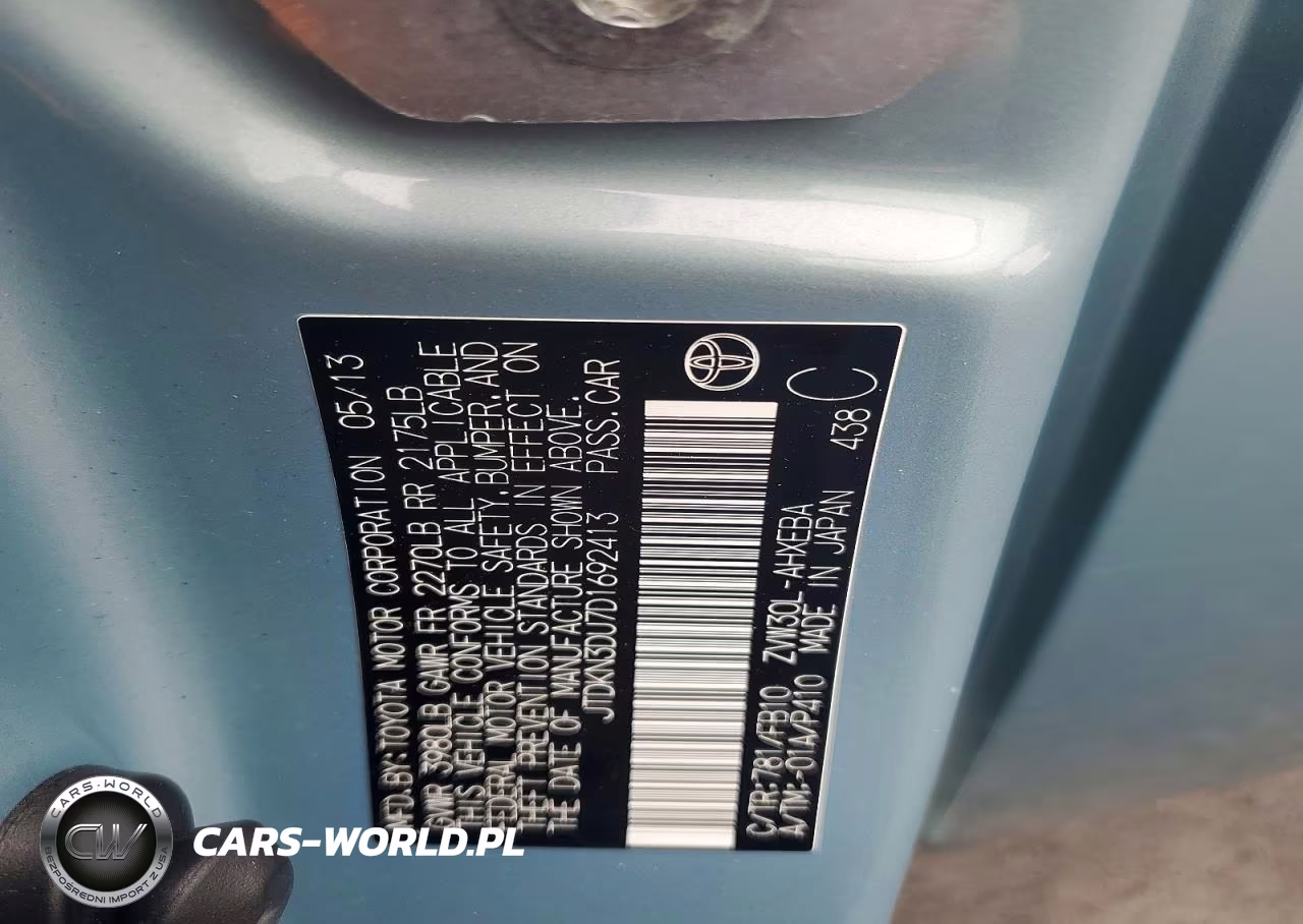 2013 Toyota Prius Three VIN:JTDKN3DU7D1692413 - 12