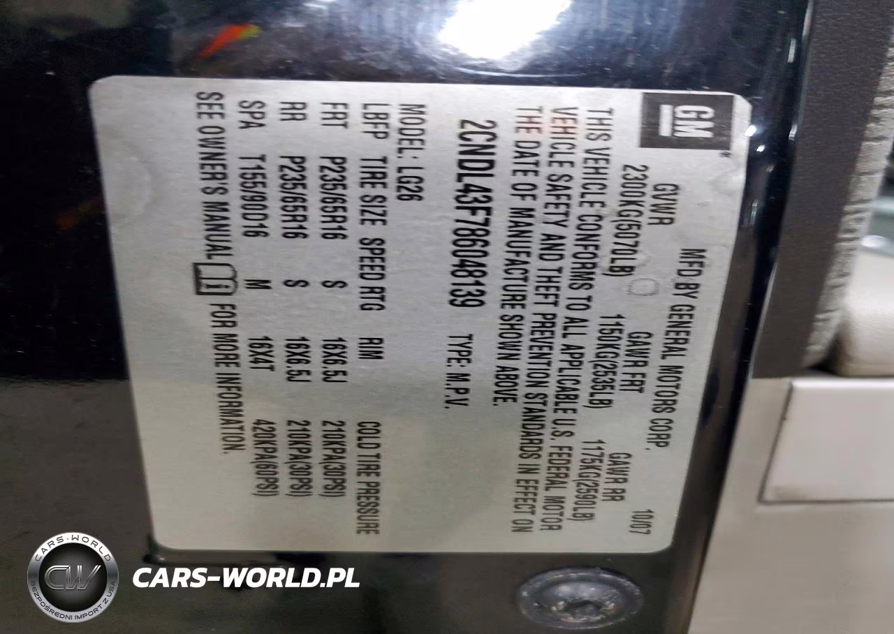 2008 Chevrolet Equinox Lt VIN:2CNDL43F786048139 - 14