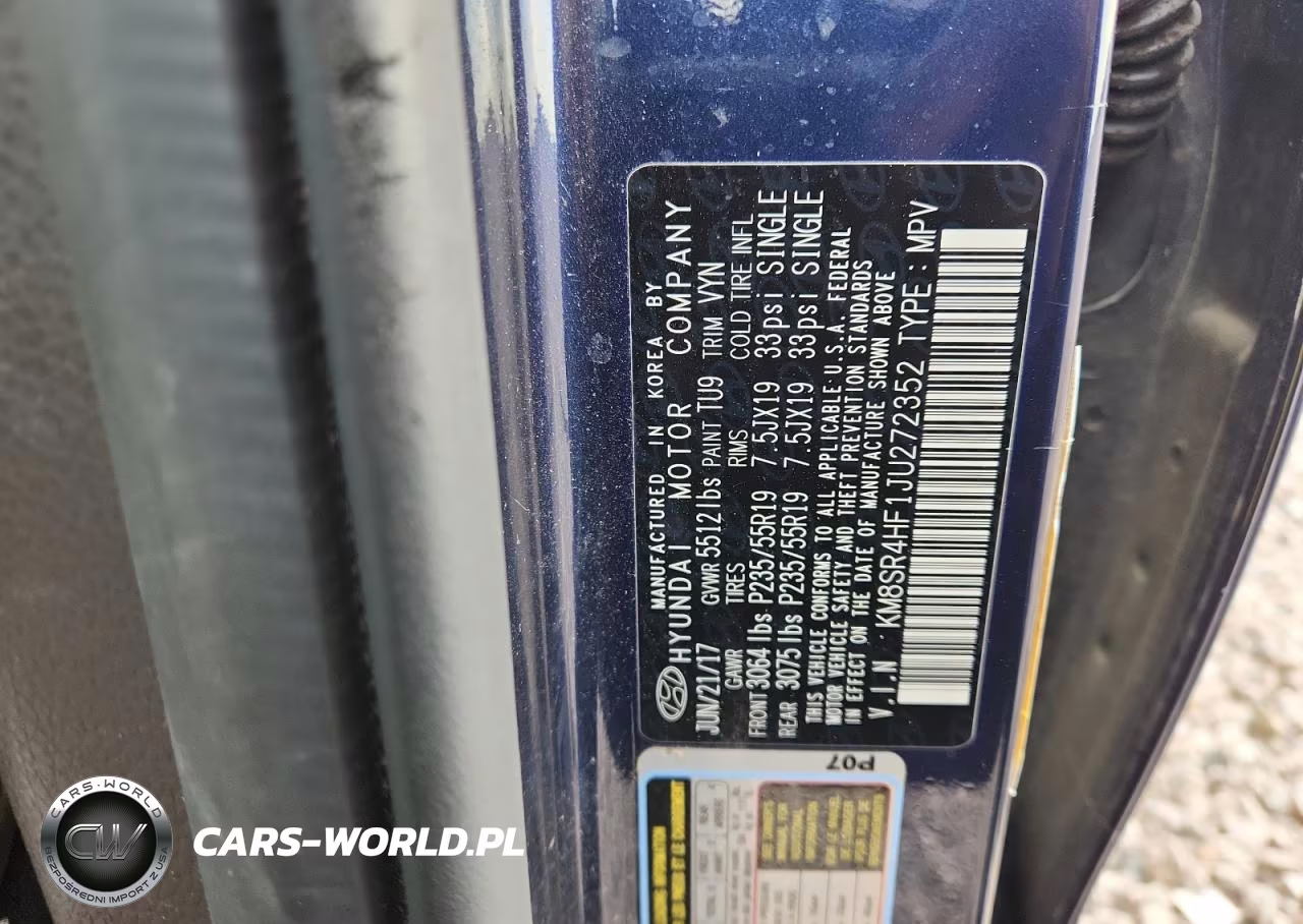 2018 Hyundai Santa Fe Limited Ultimate VIN:KM8SR4HF1JU272352 - 13
