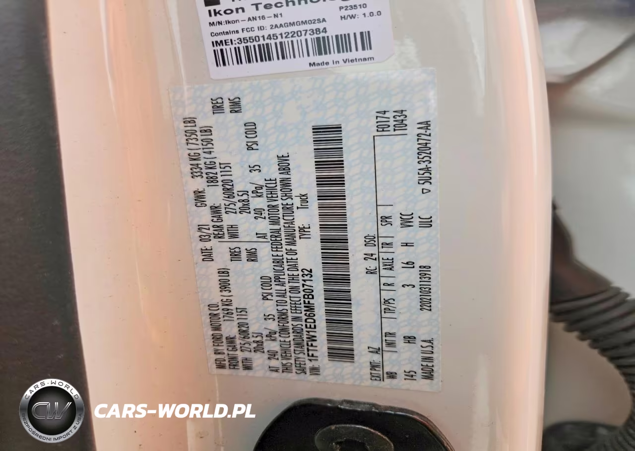 2021 Ford F150 Supercrew VIN:1FTFW1ED6MFB07132 - 12