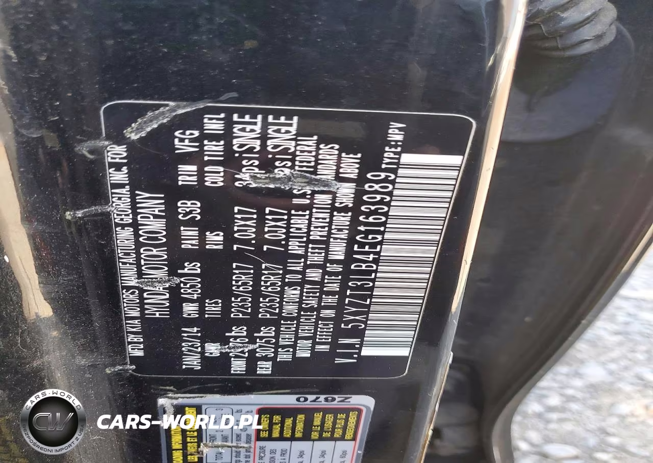 2014 Hyundai Santa Fe Sport 2.4L VIN:5XYZT3LB4EG163989 - 13