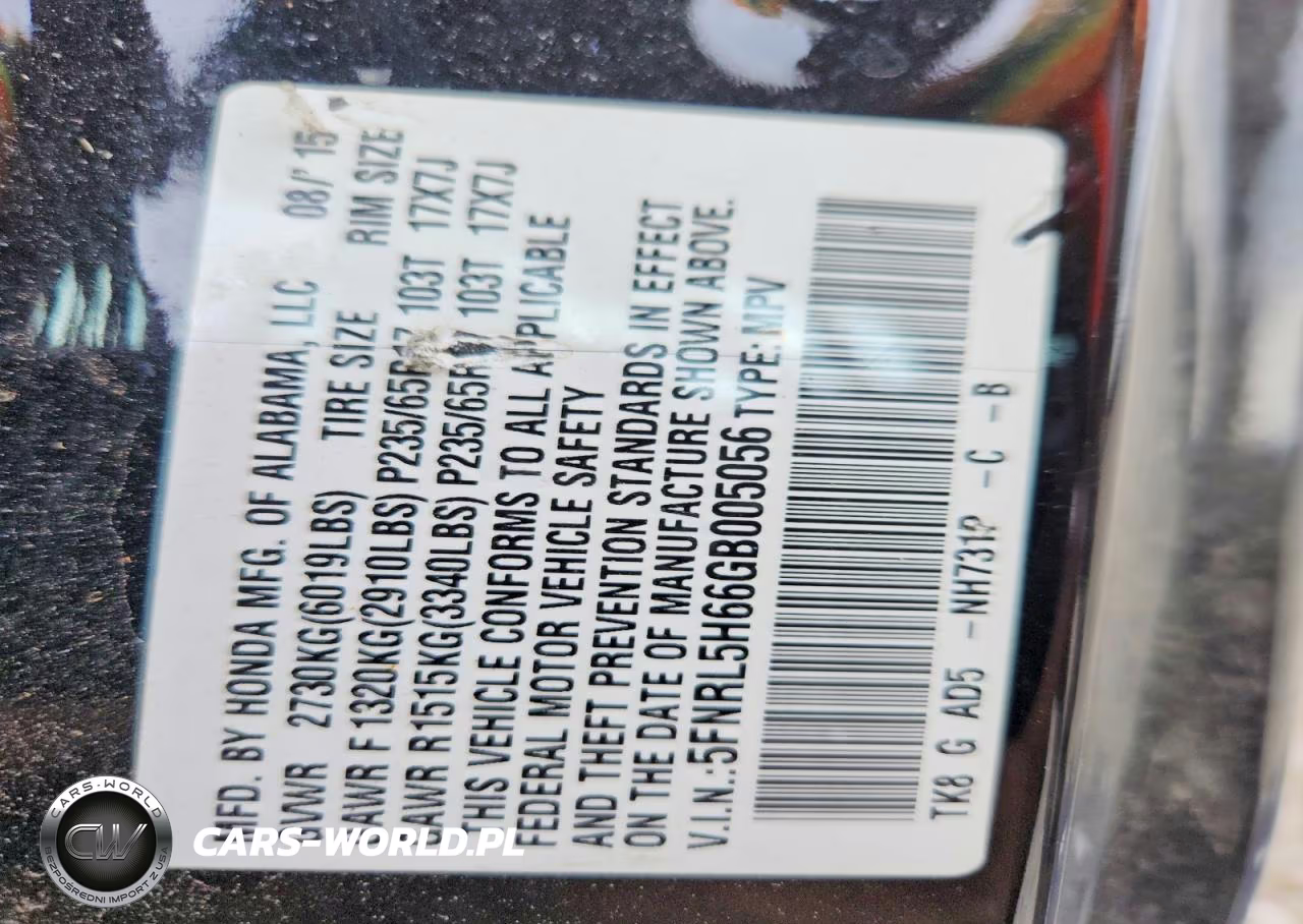 2016 Honda Odyssey Exl VIN:5FNRL5H66GB005056 - 13