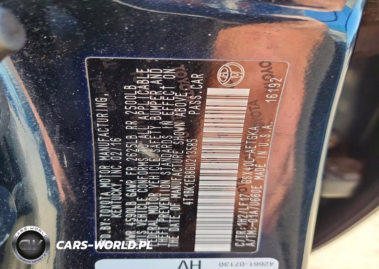 2016 Toyota Avalon VIN:4T1BK1EB8GU213585 - 12
