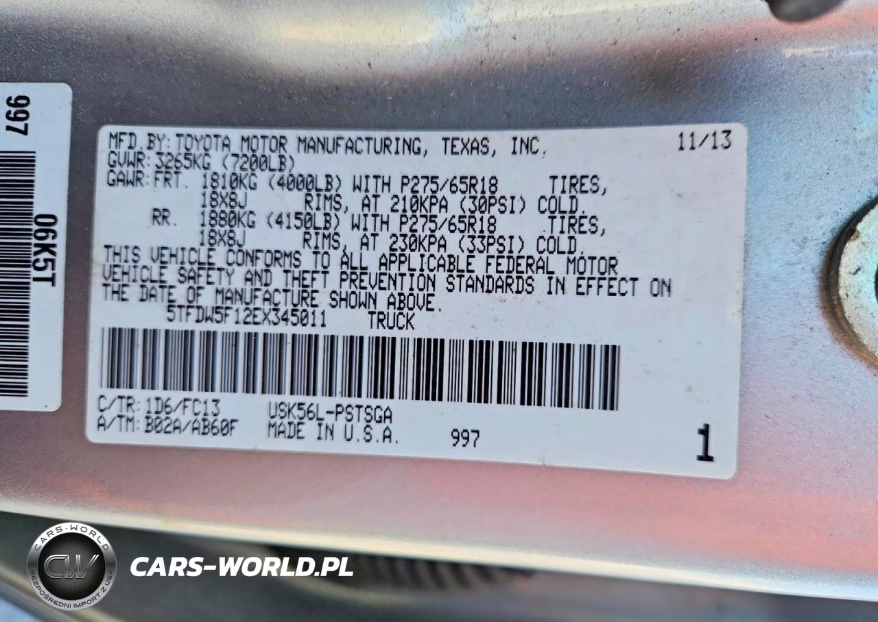 2014 Toyota Tundra Crewmax Sr5 VIN:5TFDW5F12EX345011 - 12
