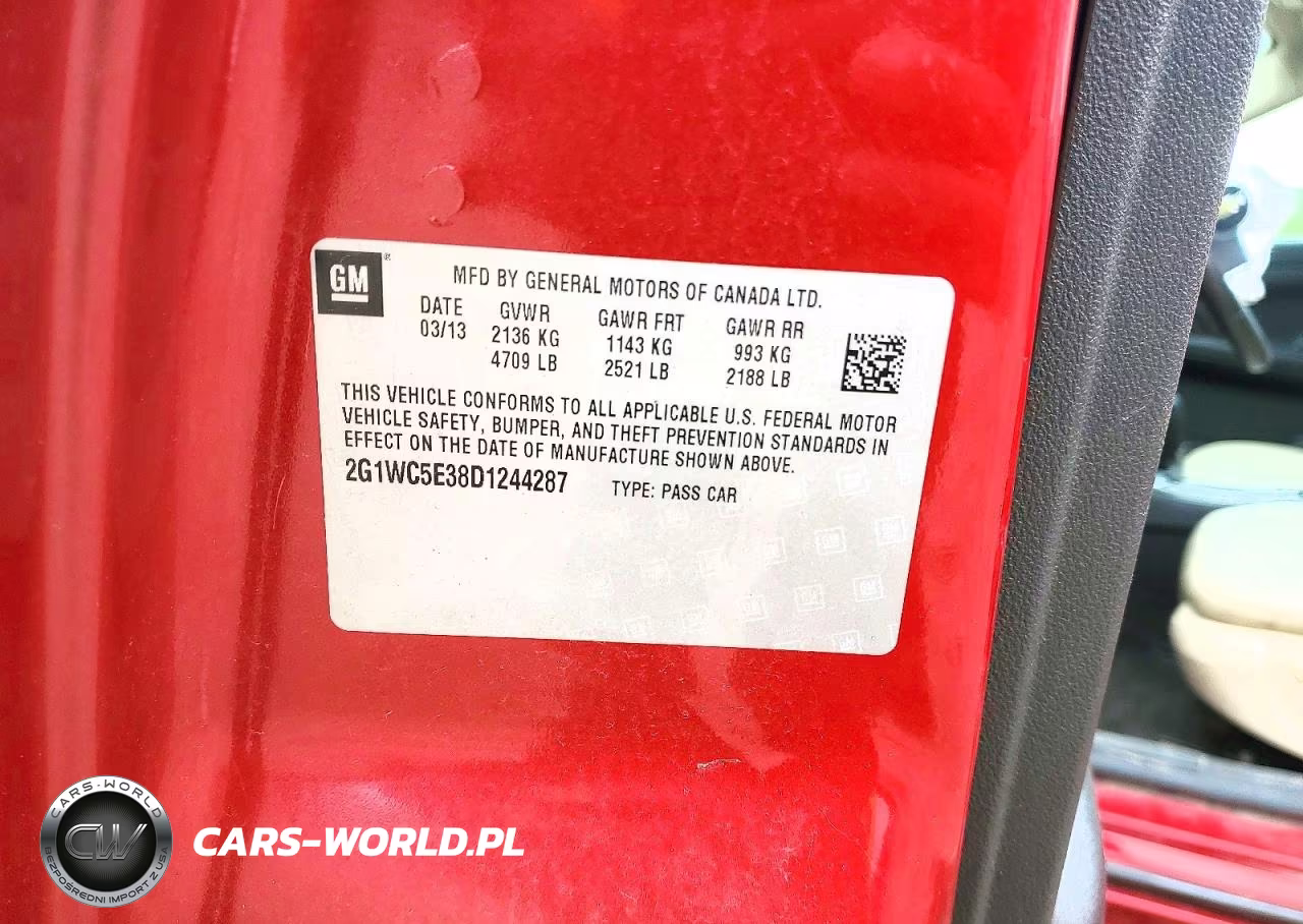 2013 Chevrolet Impala Ltz VIN:2G1WC5E38D1244287 - 12