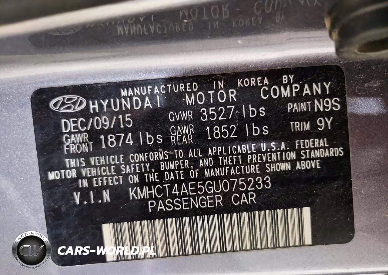 2016 Hyundai Accent Sedan VIN:KMHCT4AE5GU075233 - 12