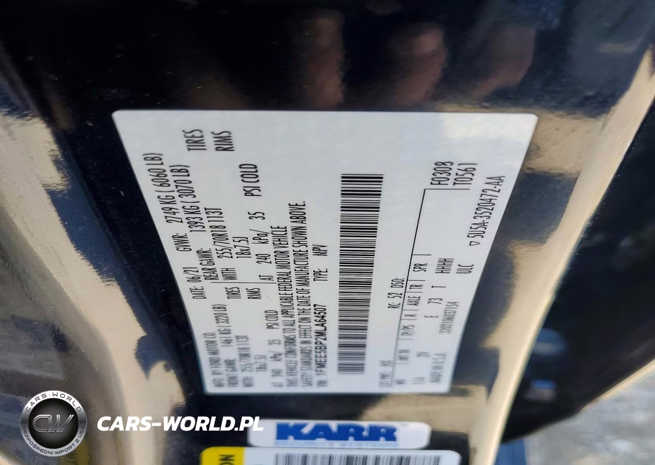 2021 Ford Bronco Base VIN:1FMEE5BP2MLA64507 - 12