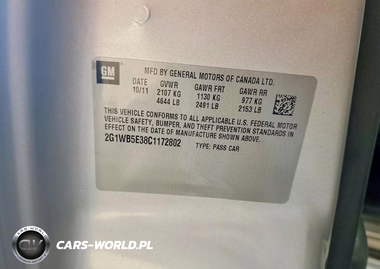 2012 Chevrolet Impala Lt VIN:2G1WB5E38C1172802 - 12