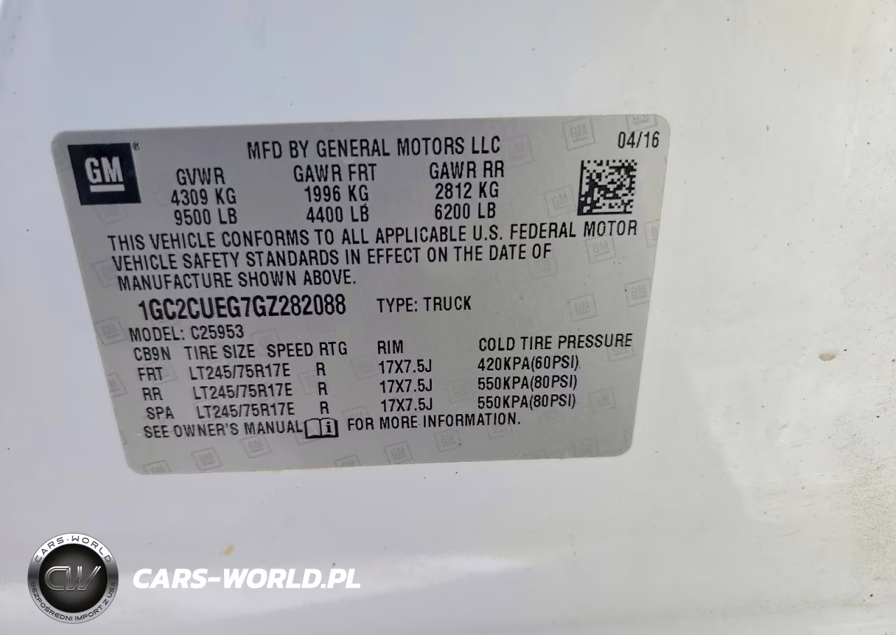 2016 Chevrolet Silverado C2500 Heavy Duty VIN:1GC2CUEG7GZ282088 - 12