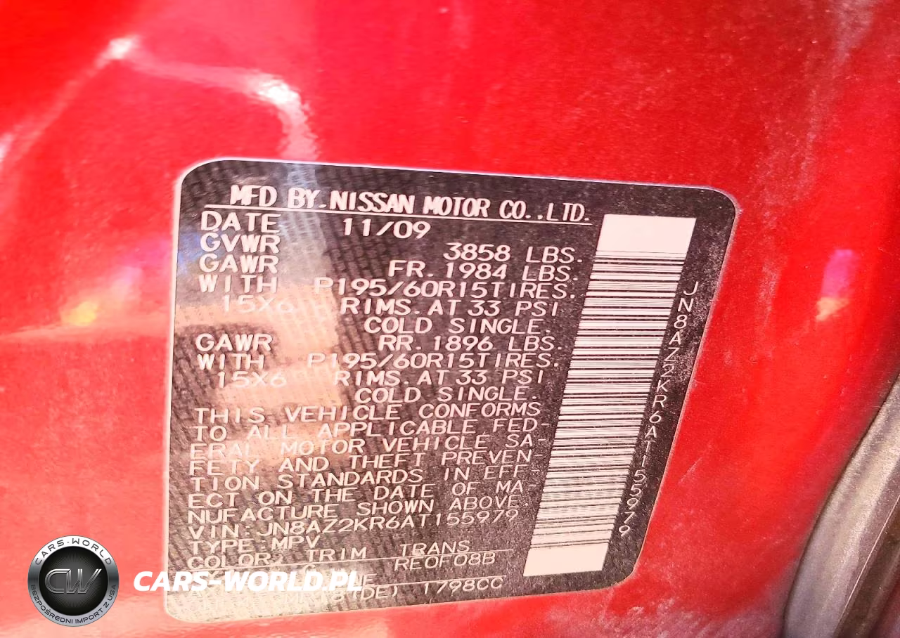 2010 Nissan Cube 1.8 VIN:JN8AZ2KR6AT155979 - 13