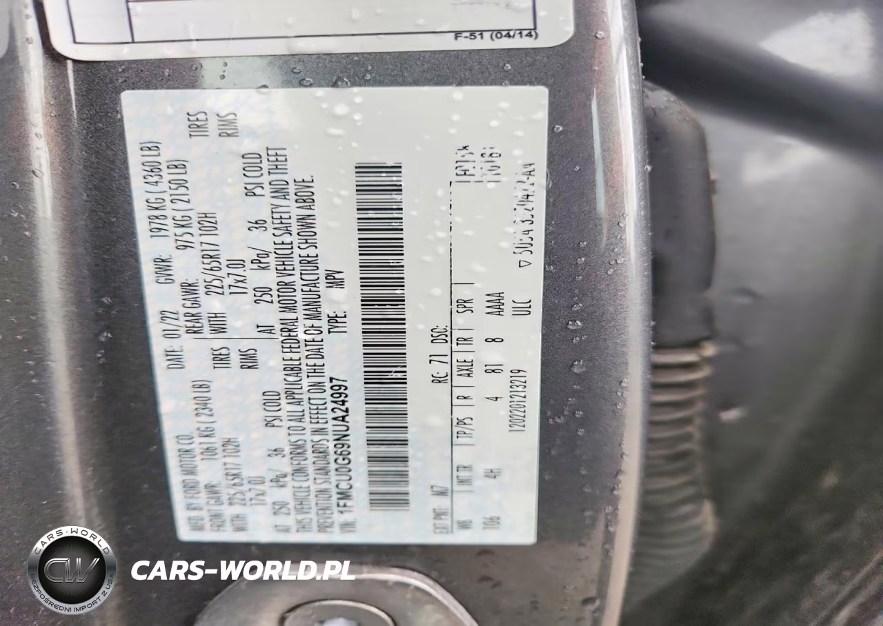 2022 Ford Escape Se VIN:1FMCU0G69NUA24997 - 13