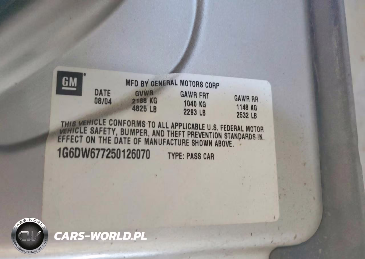 2005 Cadillac Sts VIN:1G6DW677250126070 - 12