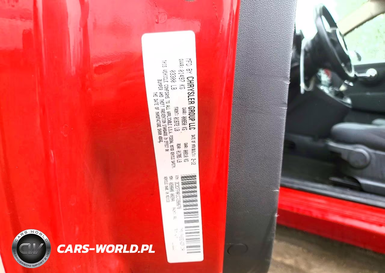 2012 Fiat 500 Pop VIN:3C3CFFAR1CT280678 - 12