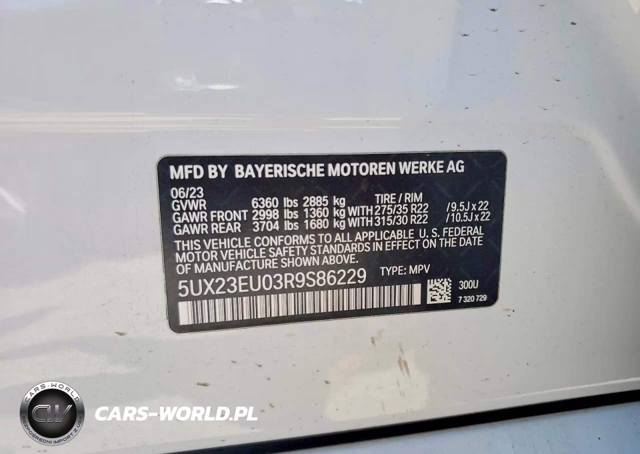 2024 BMW X5 xDrive40I VIN:5UX23EU03R9S86229 - 13