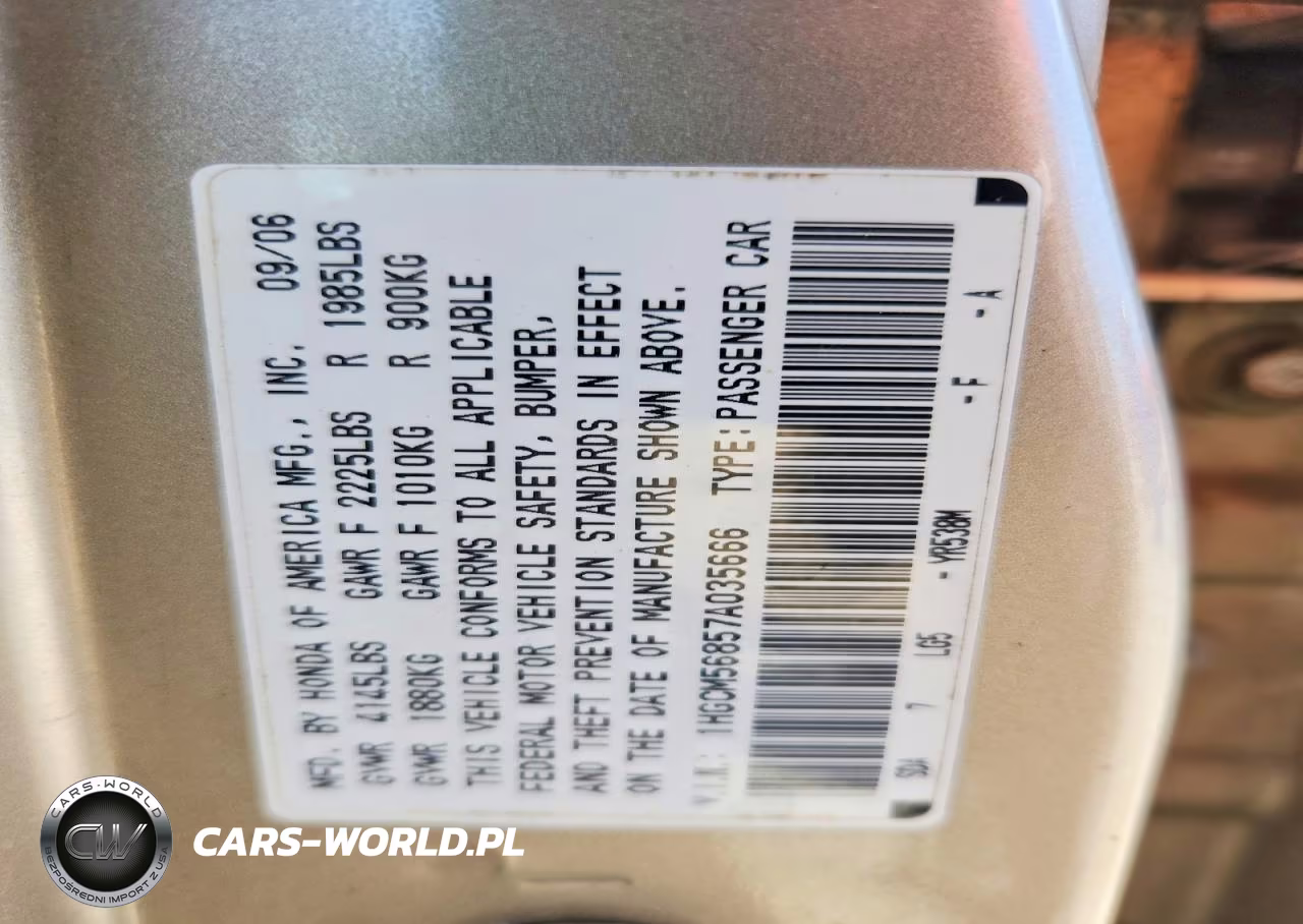 2007 Honda Accord Ex VIN:1HGCM56857A035666 - 13