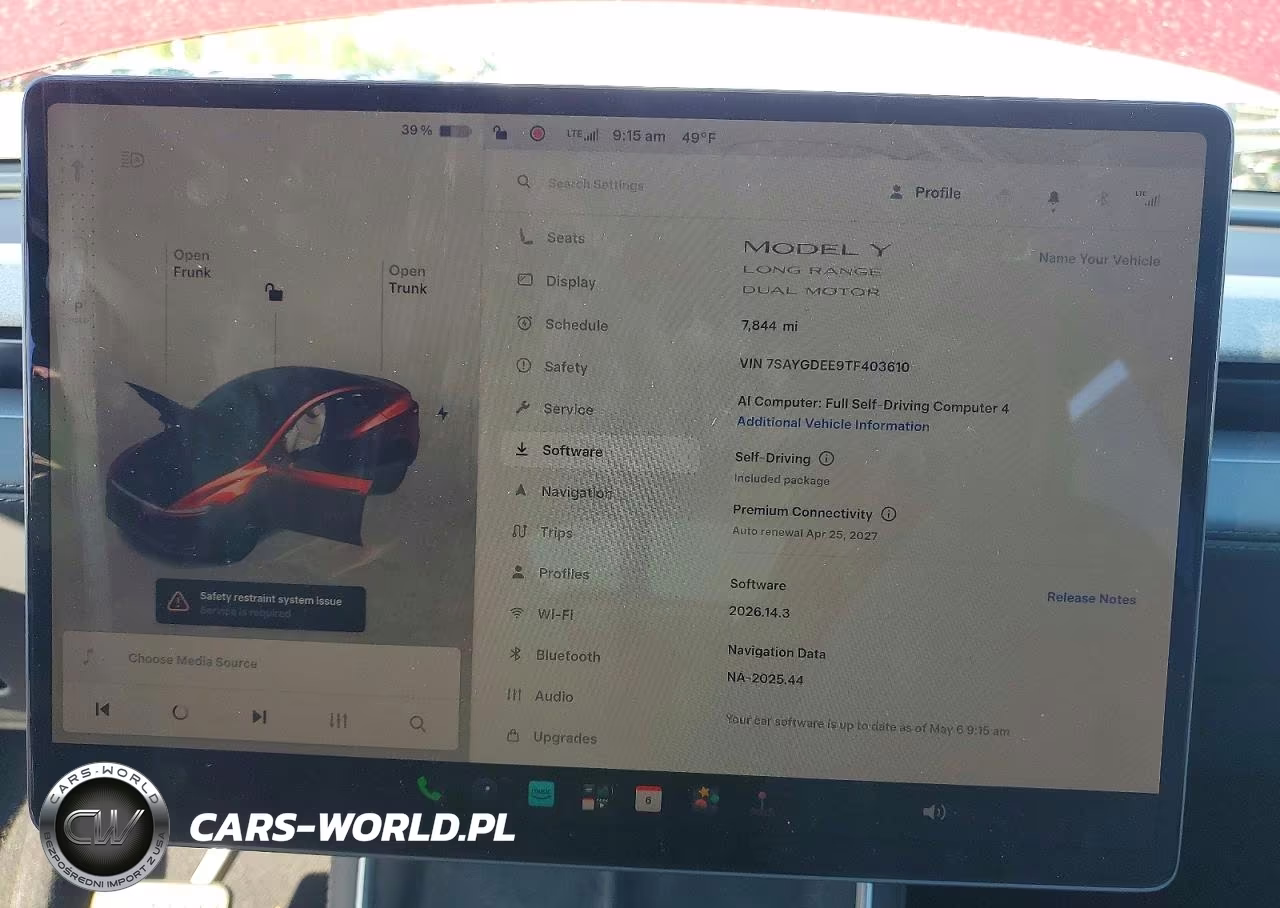 2026 Tesla Model Y VIN:7SAYGDEE9TF403610 - 9