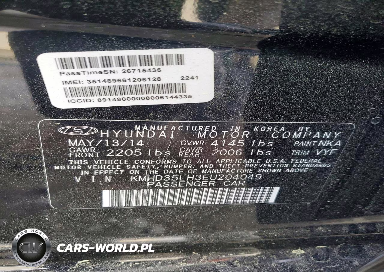2014 Hyundai Elantra Gt Base VIN:KMHD35LH3EU204049 - 13