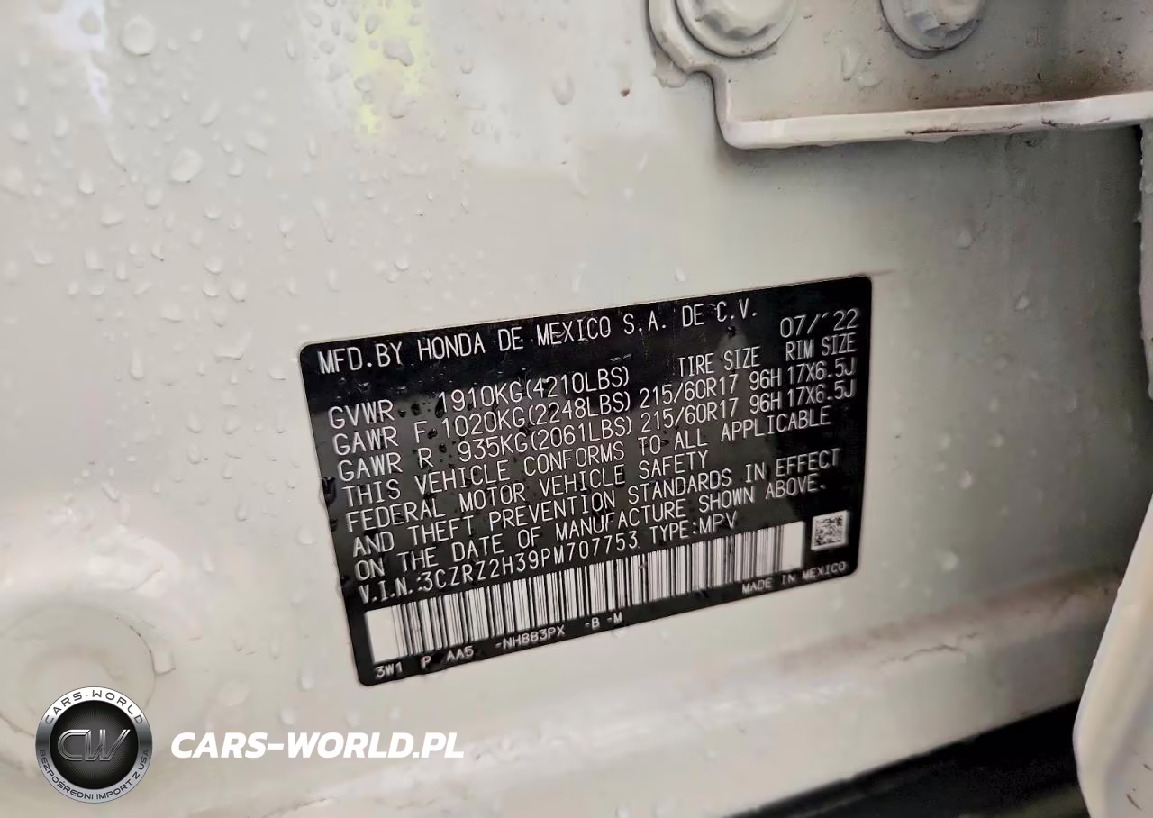 2023 Honda Hr-V Lx VIN:3CZRZ2H39PM707753 - 12