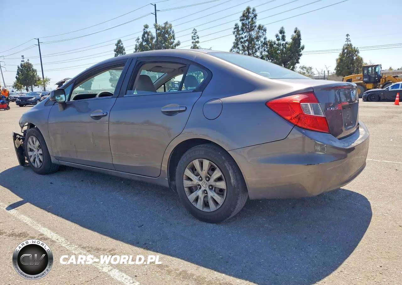 2012 Honda Civic Lx VIN:19XFB2F5XCE324748 - 2