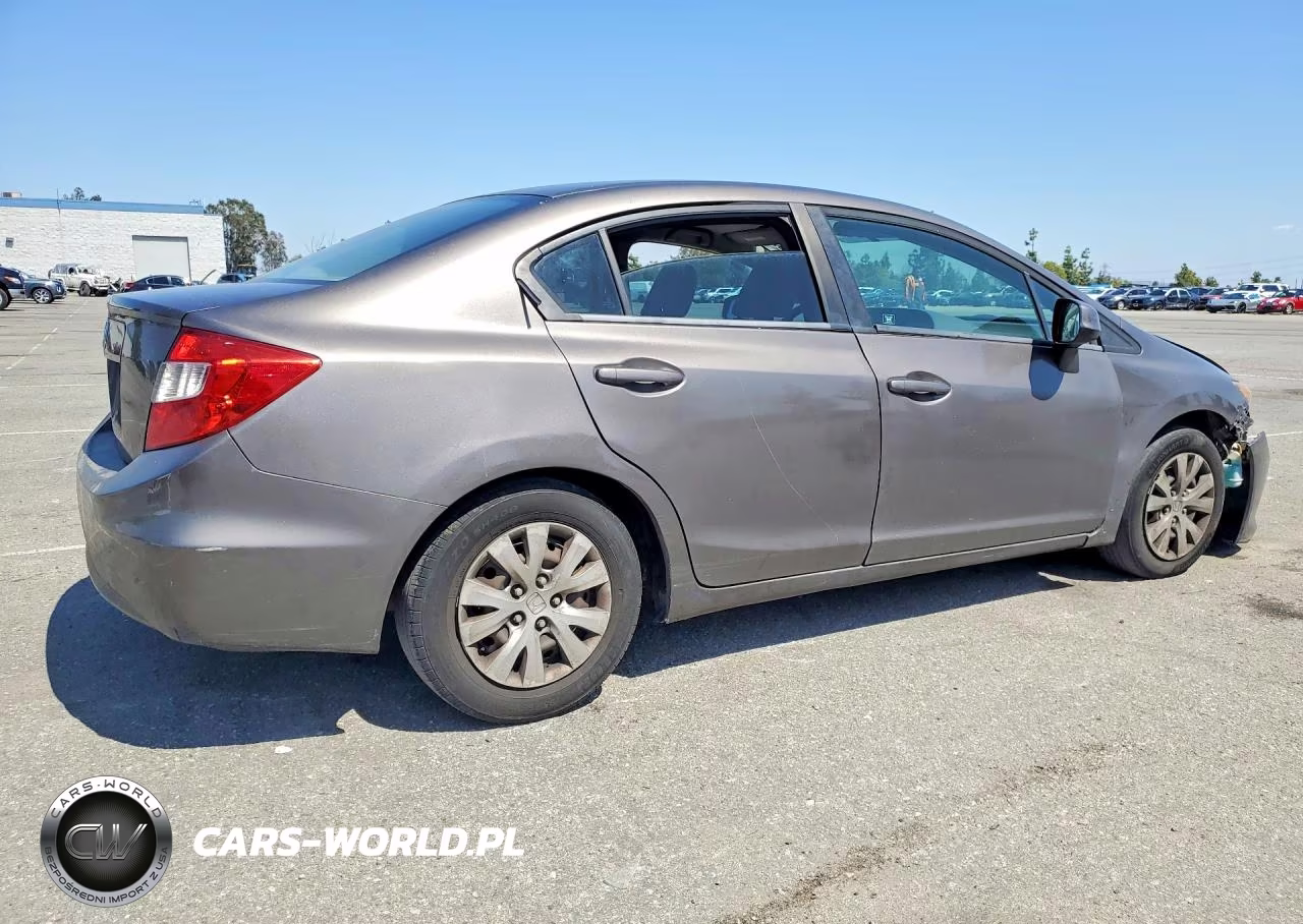 2012 Honda Civic Lx VIN:19XFB2F5XCE324748 - 3