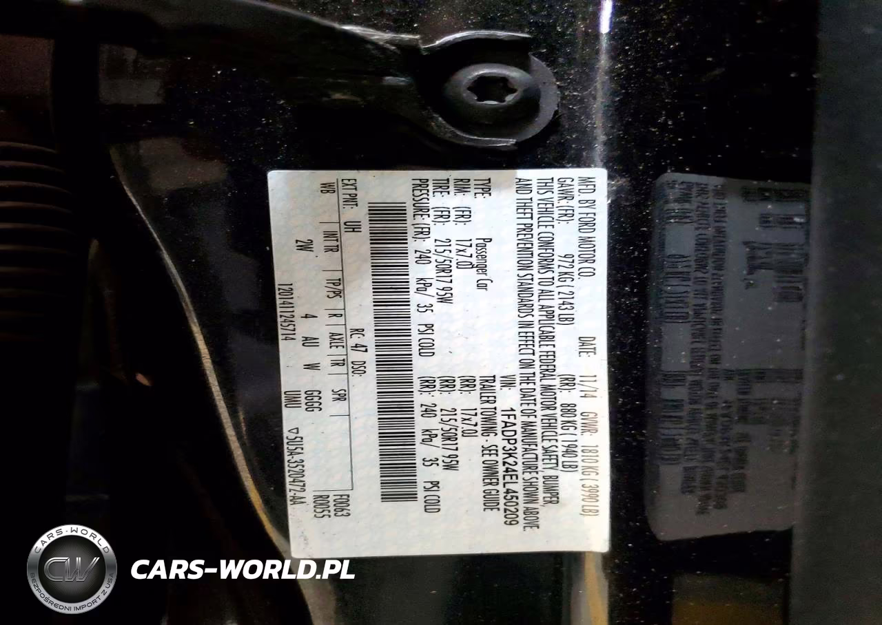2014 Ford Focus Se VIN:1FADP3K24EL450209 - 12