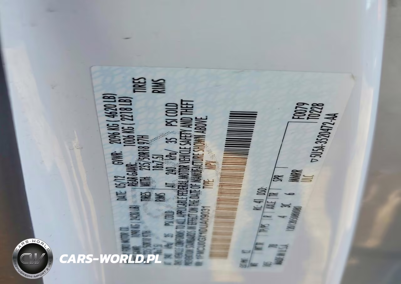2013 Ford Escape Se VIN:1FMCU0GX1DUA09031 - 12