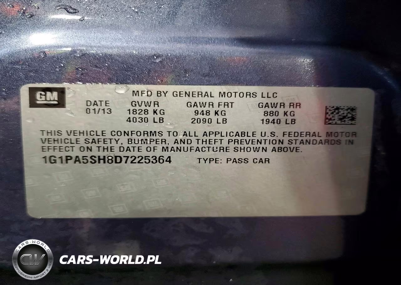 2013 Chevrolet Cruze Ls VIN:1G1PA5SH8D7225364 - 13