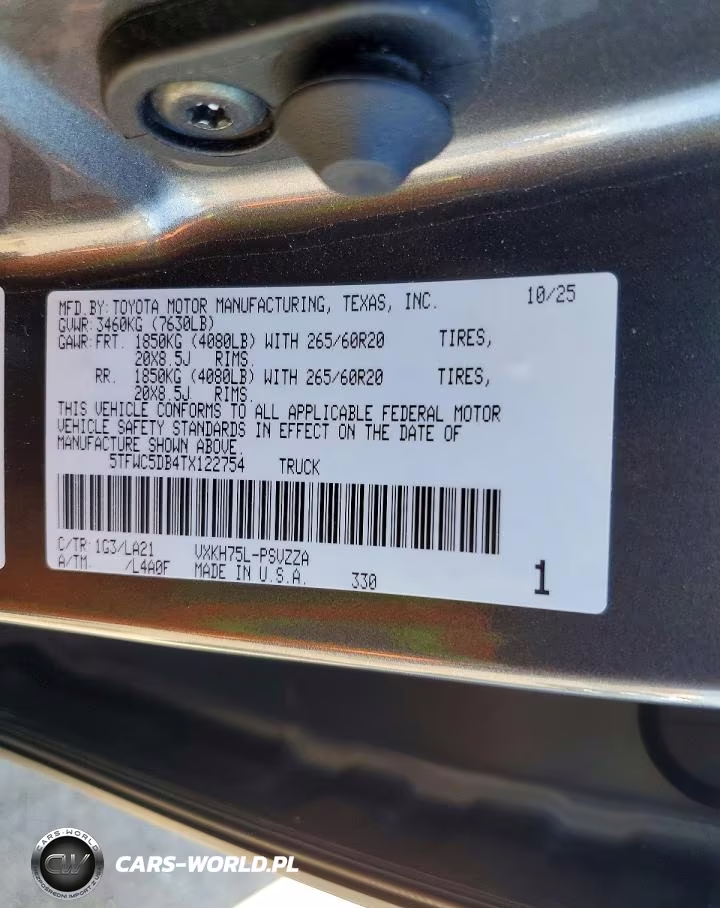 2026 Toyota Tundra Platinum Hv VIN:5TFWC5DB4TX122754 - 12